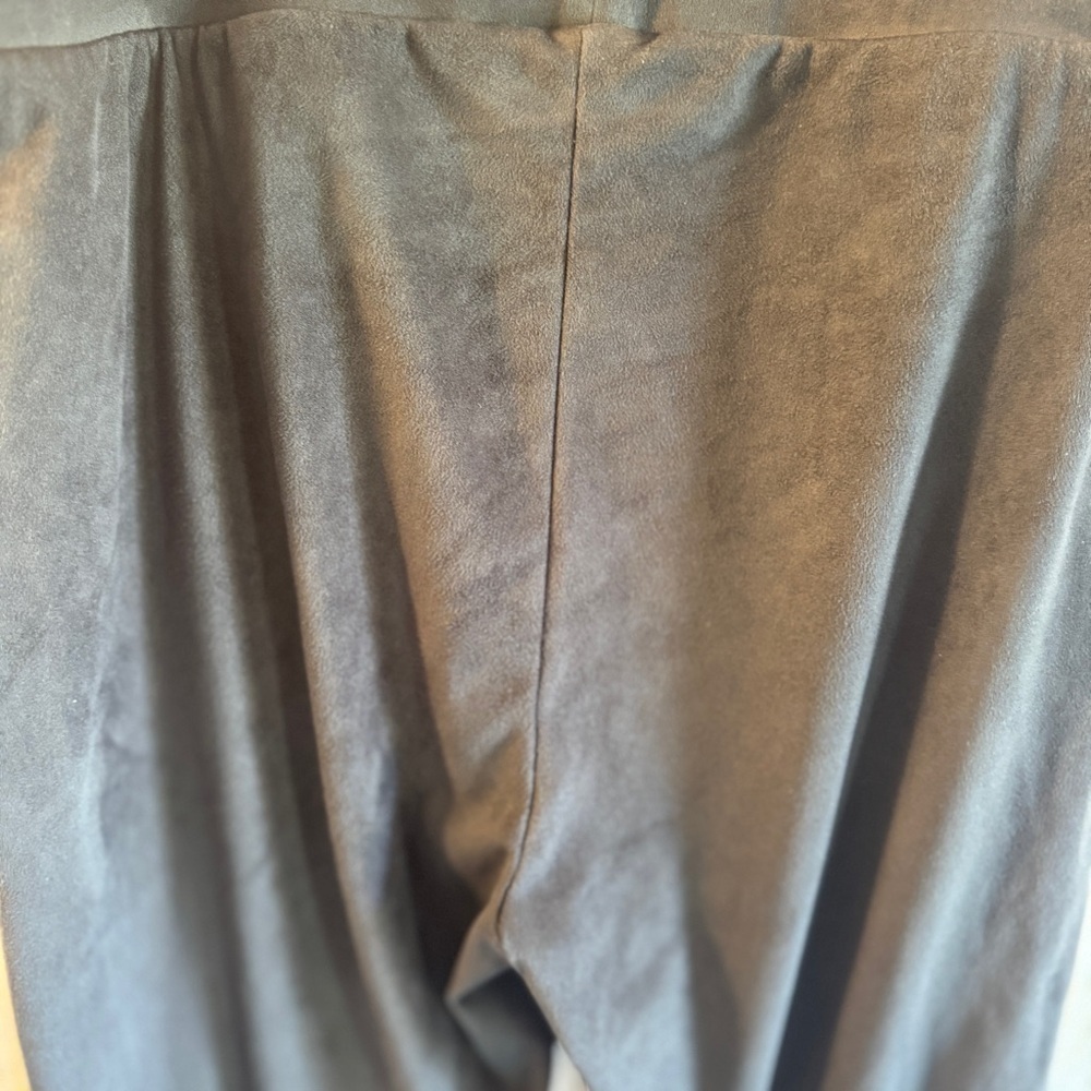Seven7 Women’s Gray Soft Faux Suede Leggings, Pull On High Rise Stretch, Sz XXL‍ - Picture 4 of 9